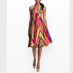 Abi Ferrin 'Gloria' Print Jersey
Fit & Flare Halter Dress Size 0